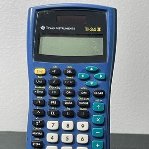 Texas Instruments TI-34 I Explorer Plus ScientificCalculator Solar Blue Tested